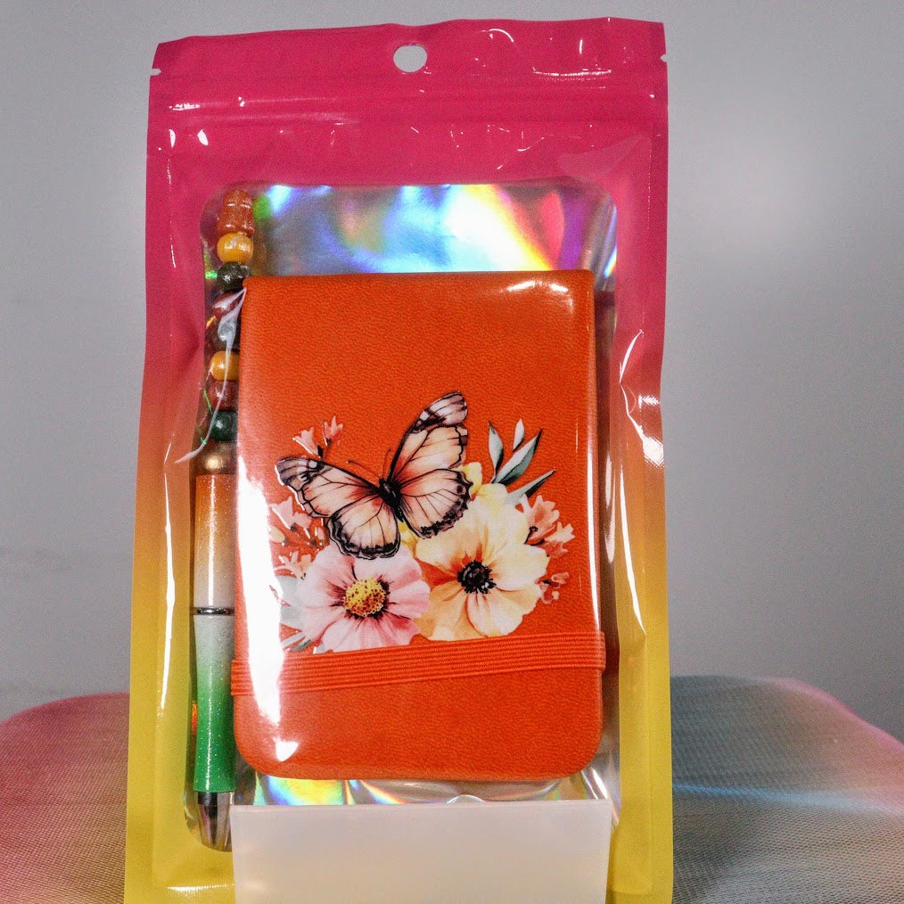 Pen Decorative- hand designed & note pad- 012