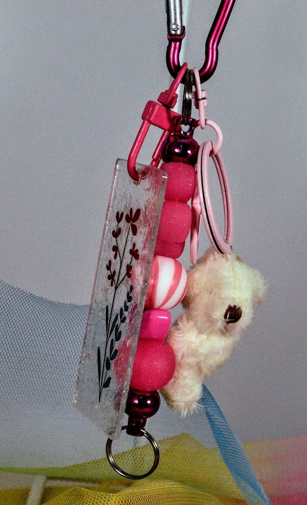 KEYRING beaded 09
