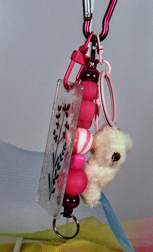 KEYRING beaded 09