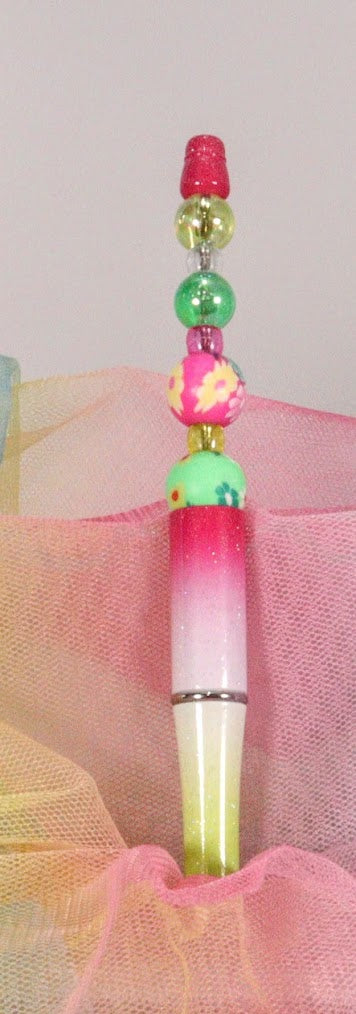 Pen Decorative - hand designed- & note pad 01