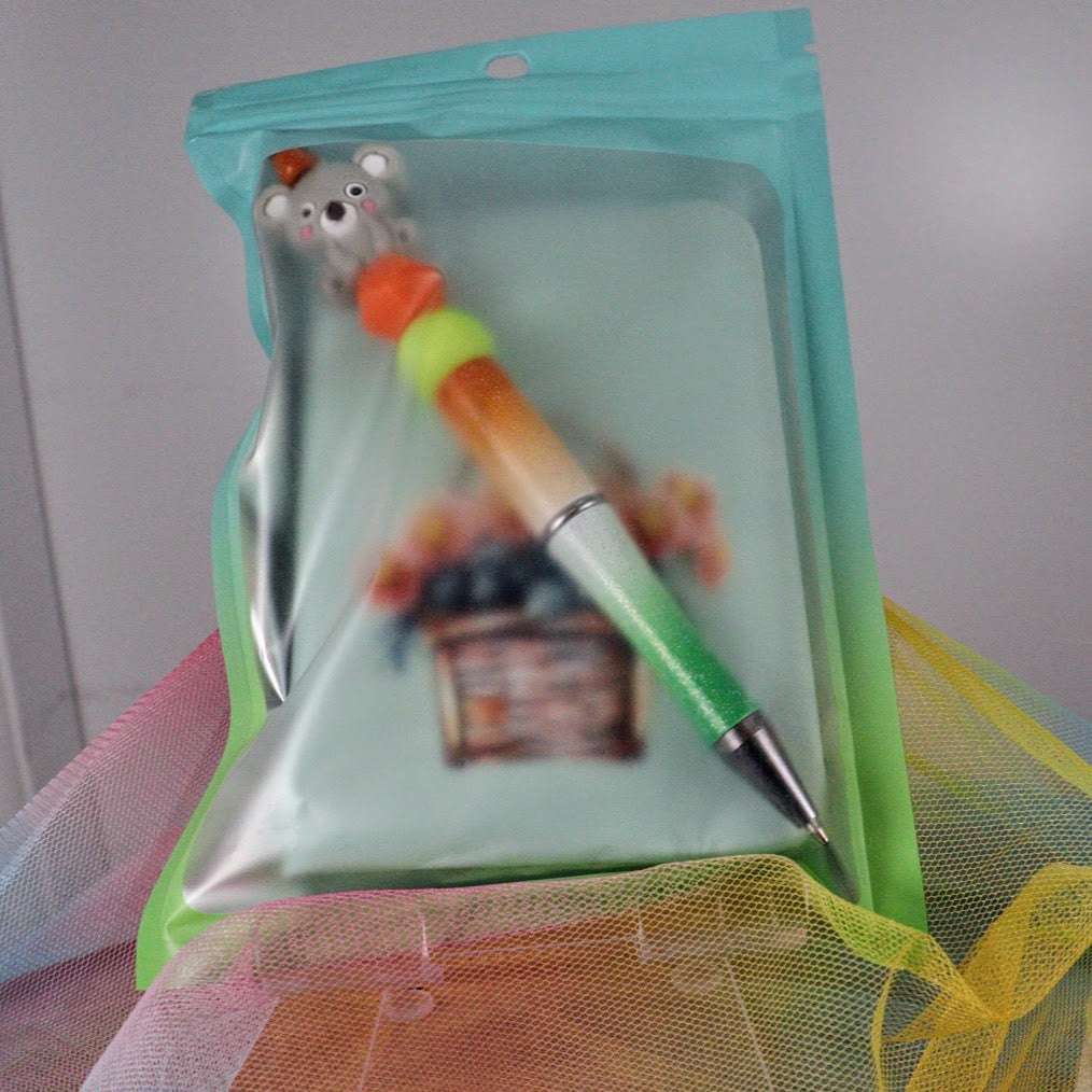 Pen Decorative-hand designed- & note pad 016