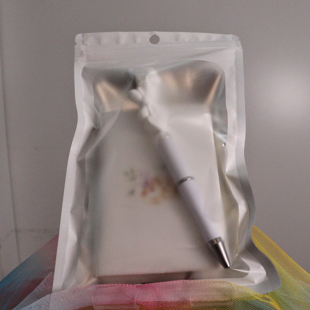 Pen Decorative-hand designed- & note pad 017