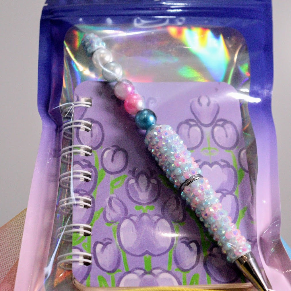 Pen Decorative-hand designed- & note pad 023
