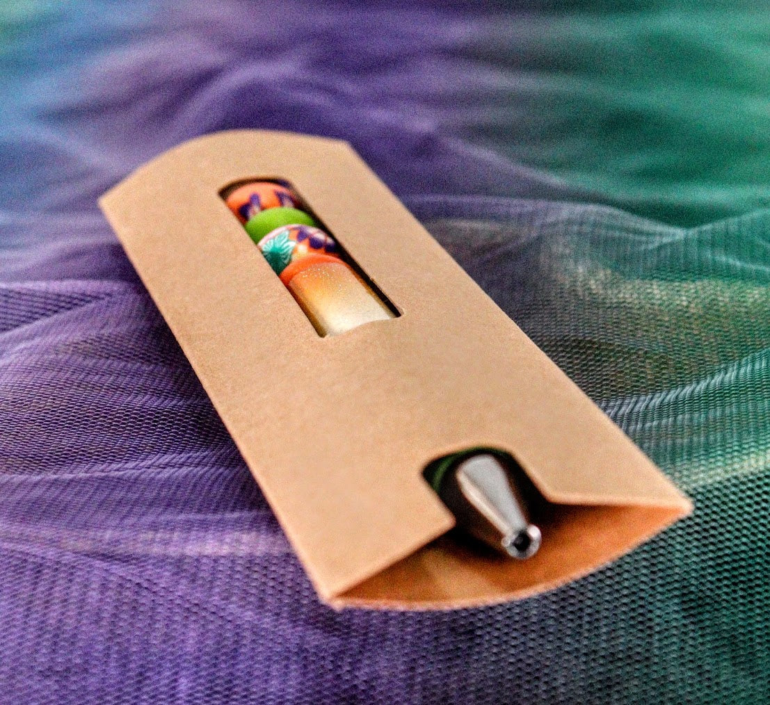 Pen Decorative - hand designed - & note pad 05